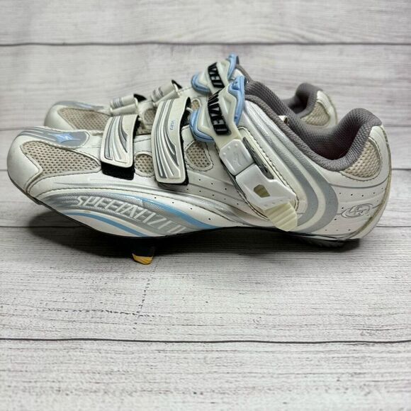 Specialized Shoes - Specialized Pro Road Cycling‎ Cleats White Blue women’s size 39